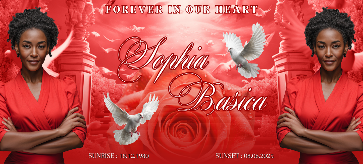 Personalized Memorial Casket Insert | Custom Funeral Tribute