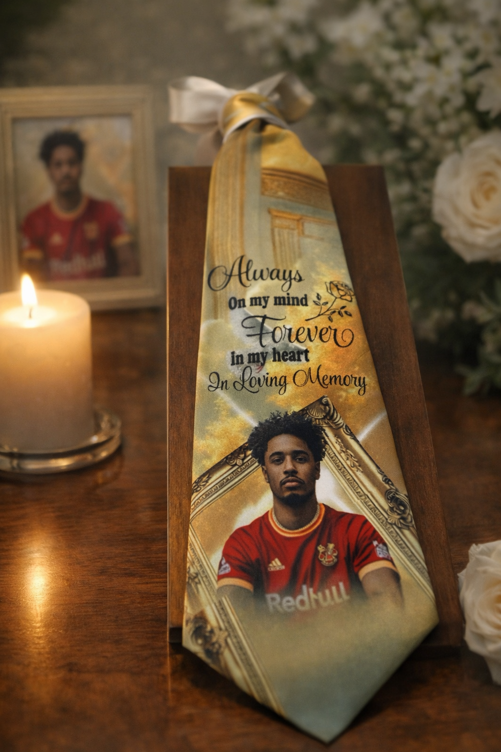 Custom Memorial Tie With Photo | Personalized Remembrance Necktie