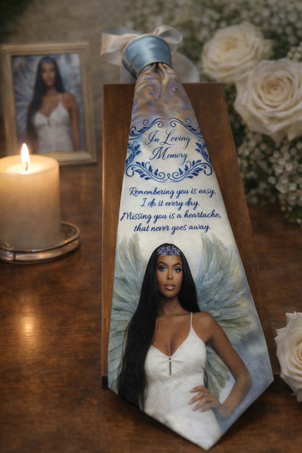 Custom Memorial Tie With Photo | Personalized Remembrance Necktie
