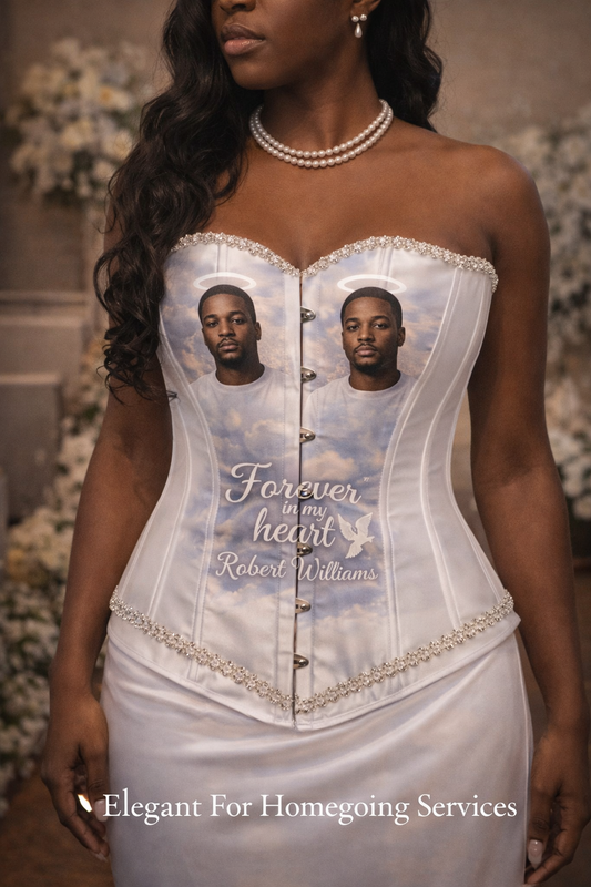 Forever Loved Corset Custom Memorial Corset – Personalized Photo Keepsake