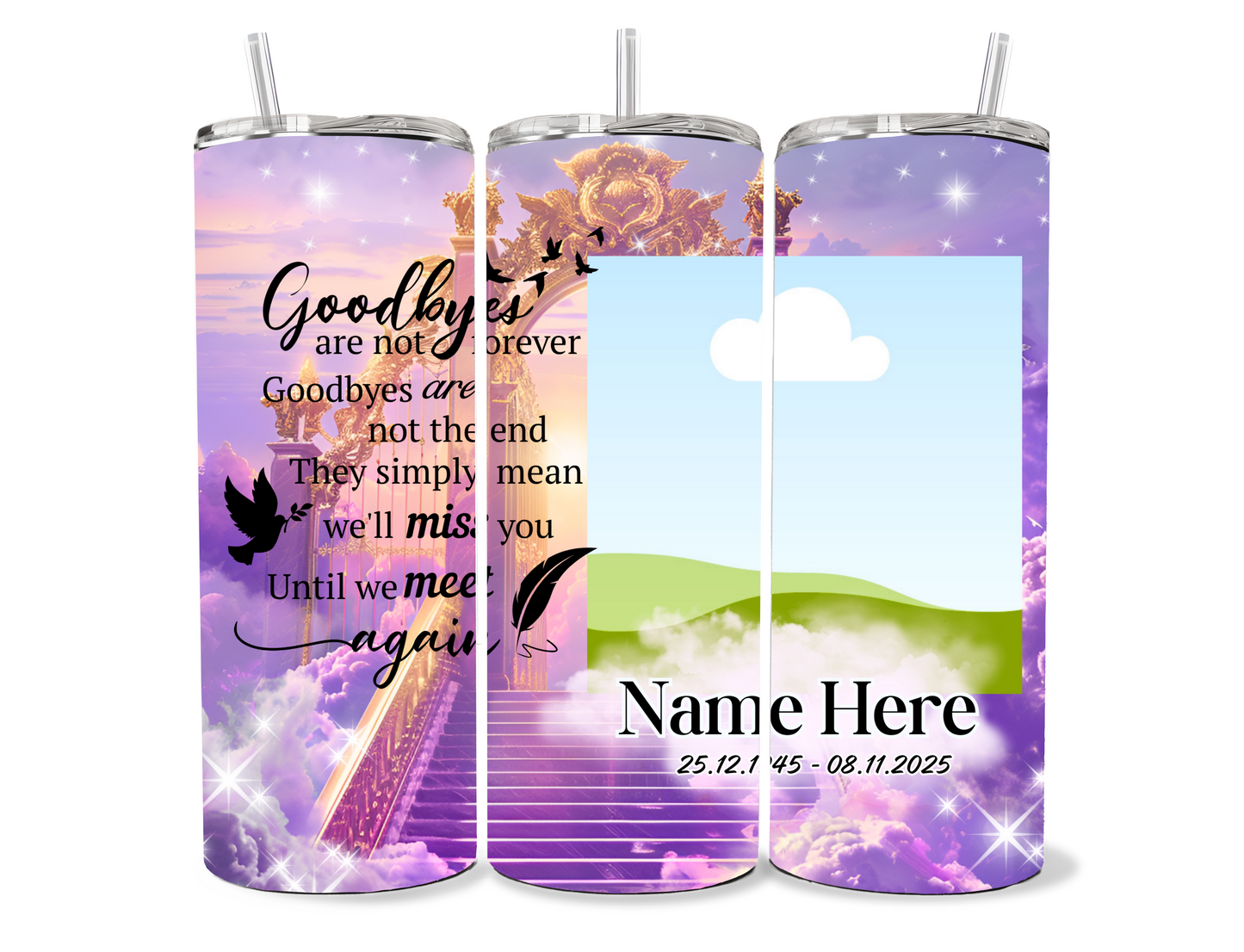 Personalized Memorial Tumbler | Keep Their Memory Close | Tributesbybjane