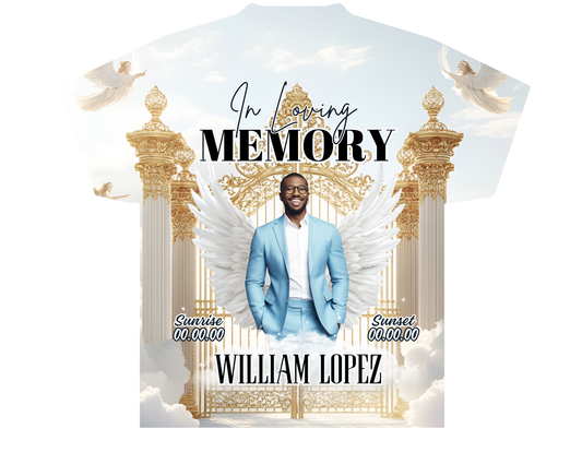Personalized Memorial Shirts |White Gold Gates